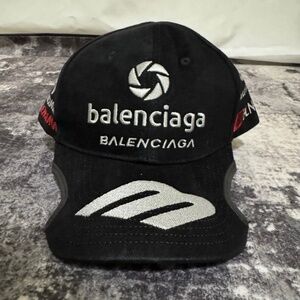 Balenciaga League Racer Hat Black One Size